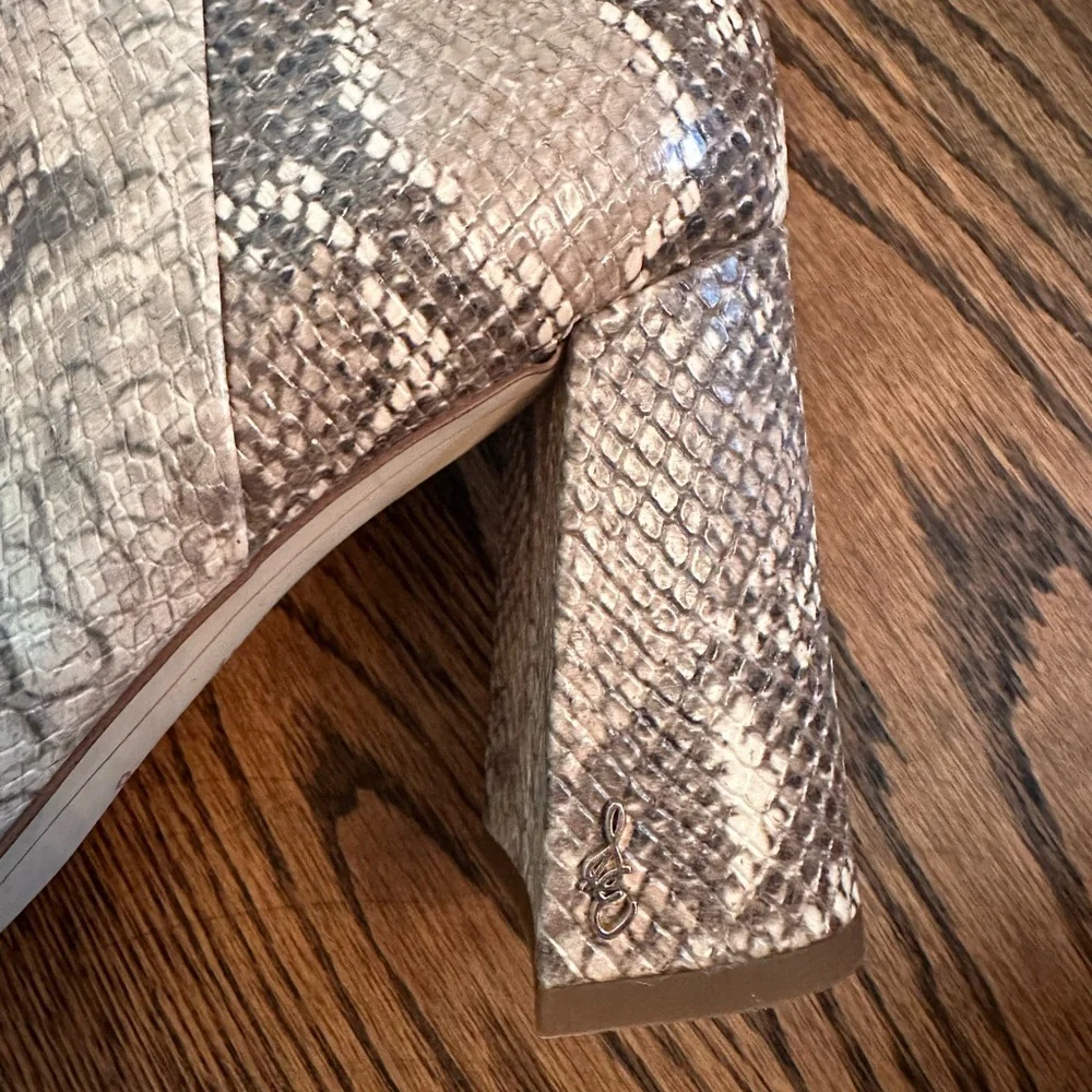 Sam Edelman Python-print booties, Size 8.5 - Picture 2 of 7